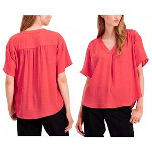 Alfani Women's Shirred Dolman Sleeve V-Neck Top - L